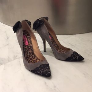 Lace and swade high heel